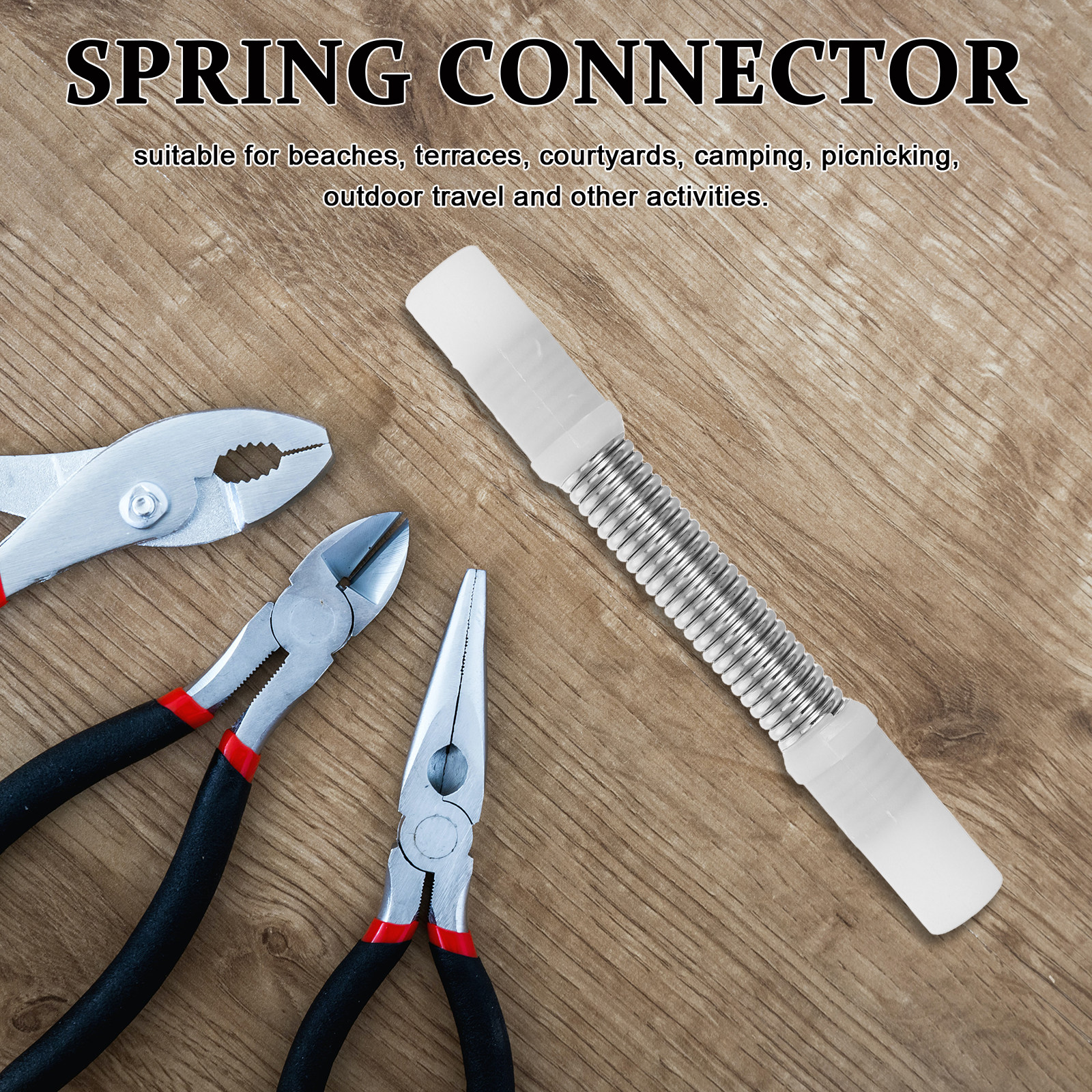 Outdoor Camping Umbrella - Steel Umbrella Spring Connector 360 Degree