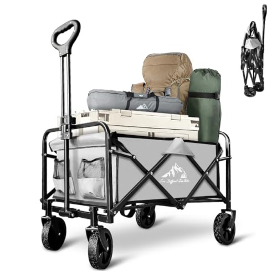 Outdoor Camping Shop - Collapsible Foldable Wagon, Beach Cart Large