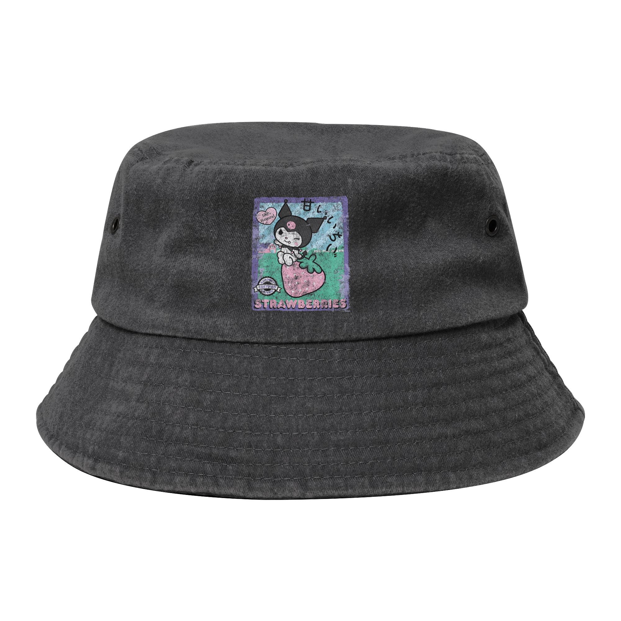 Outdoor Camping Ideas For Adults - Woman Bucket Hat Kuromi Strawberry Picking