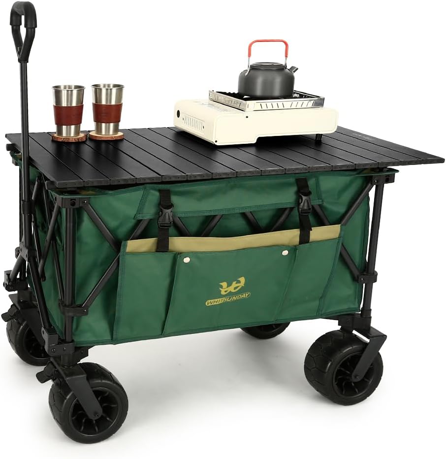 Outdoor Camping Shop - 400Lbs Heavy Duty Collapsible Wagon with