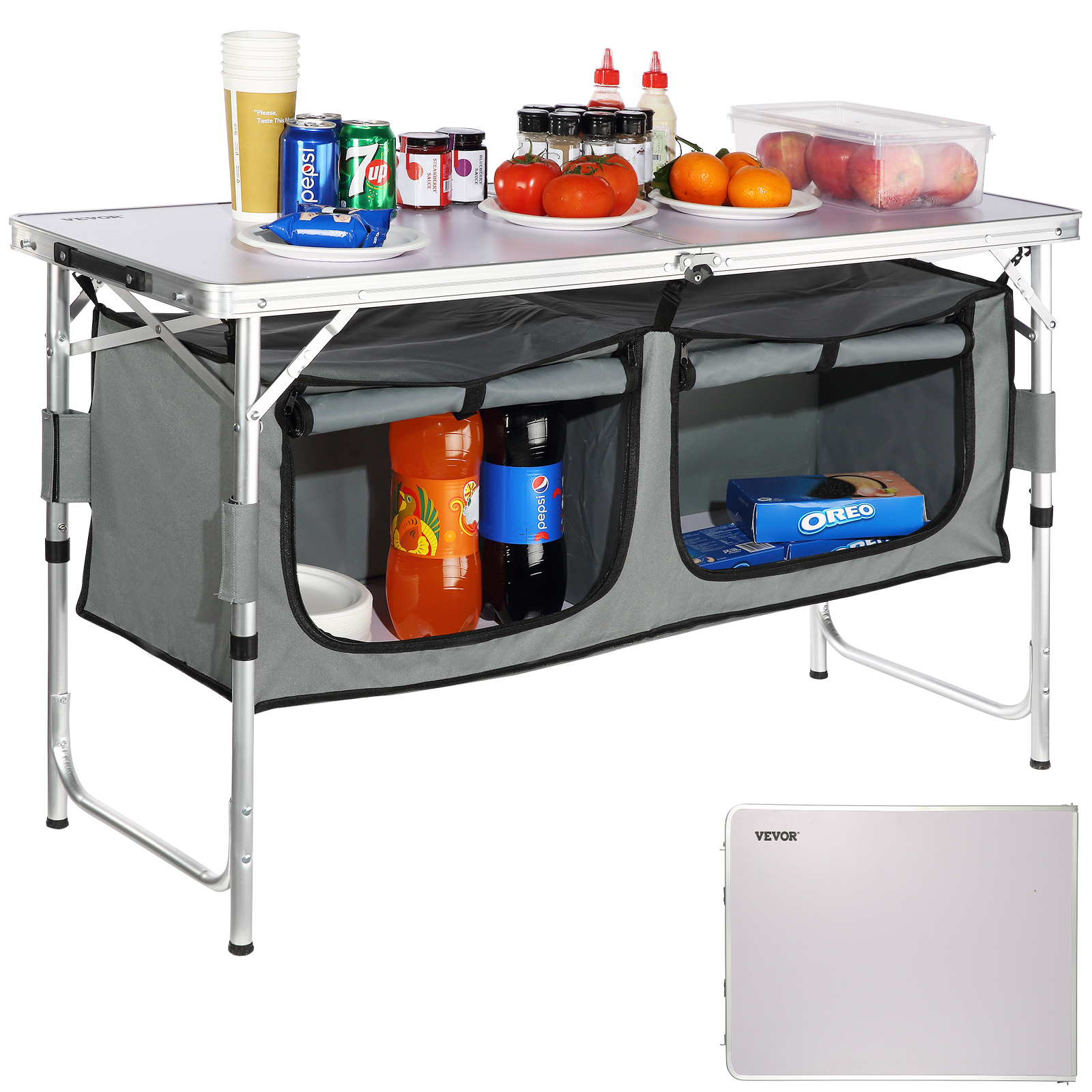 Outdoor Camping Kitchen Setup - SucceBuy Camping Kitchen Table Quick set-up