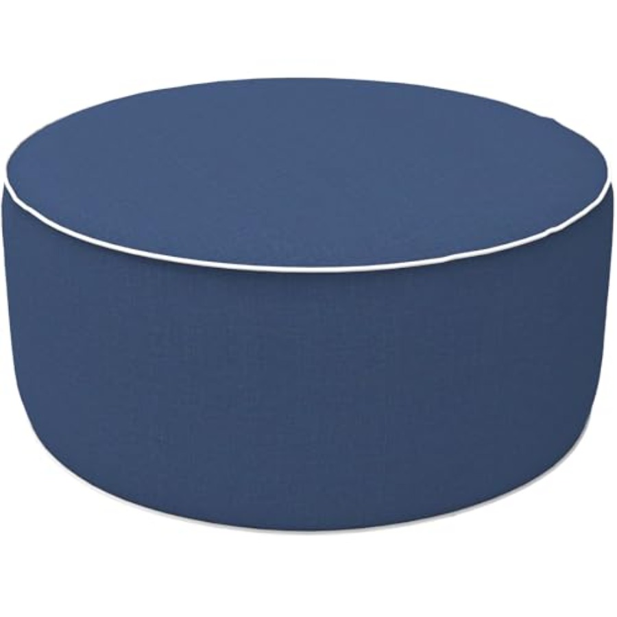 Camping Outdoor Or Indoor - Inflatable Stool Ottoman Footrest with Handle,