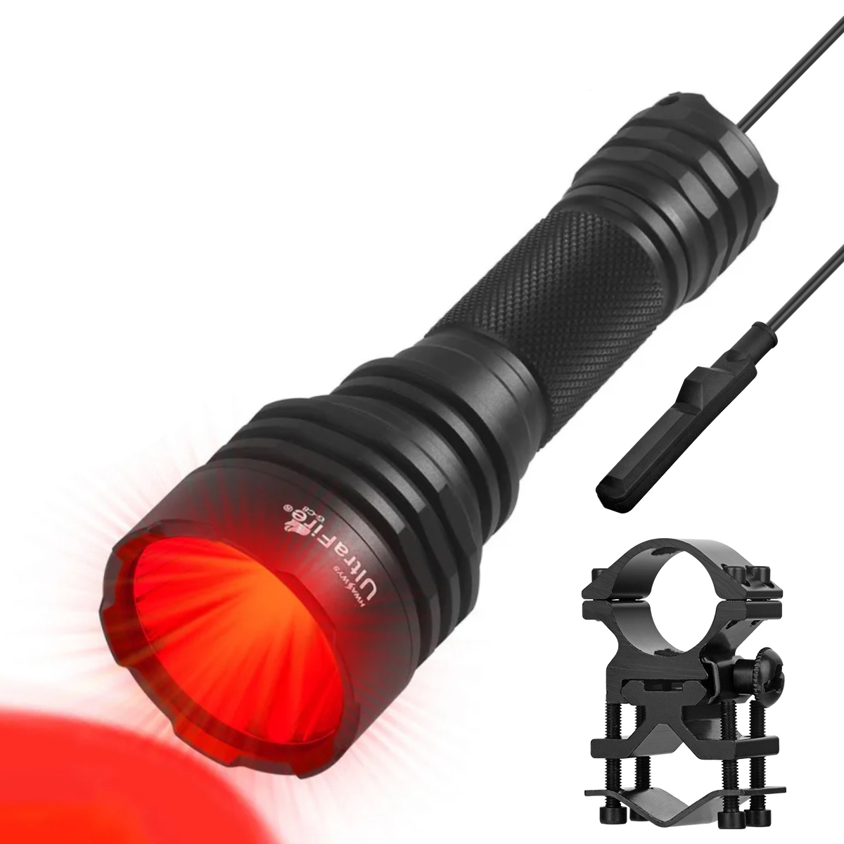 Outdoor Camping Glamping Share - UltraFire R-C8 Red Light Hunting Flashlight