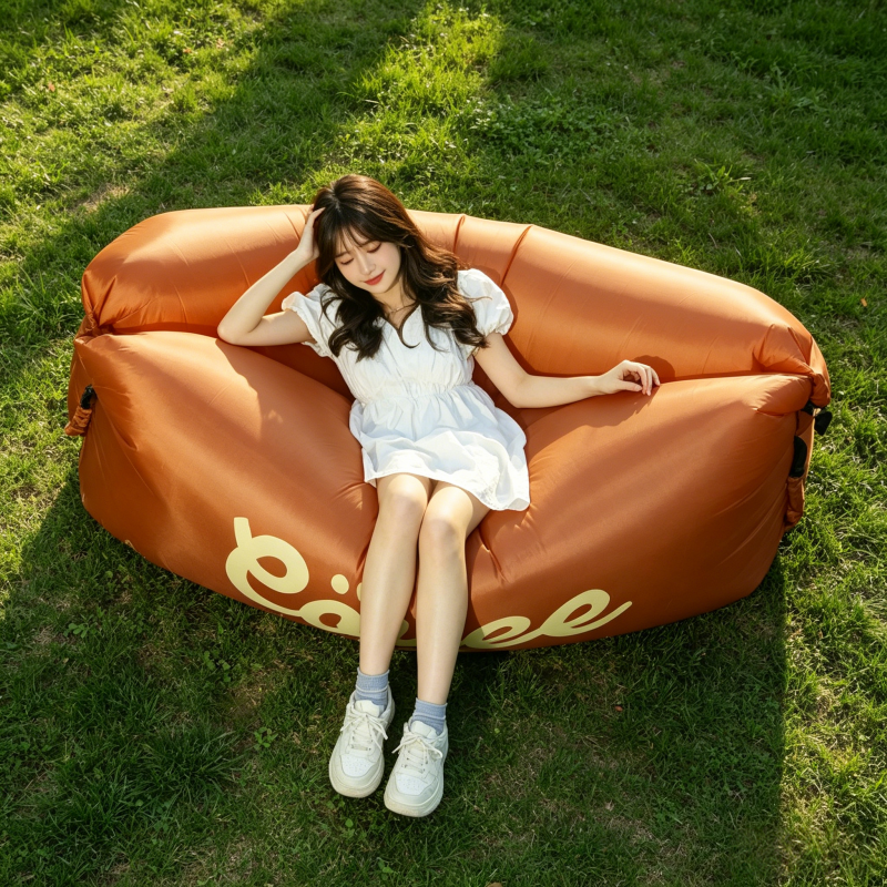 Outdoor Camping Carpet - Portable Inflatable Air Sofa Lazy Bed