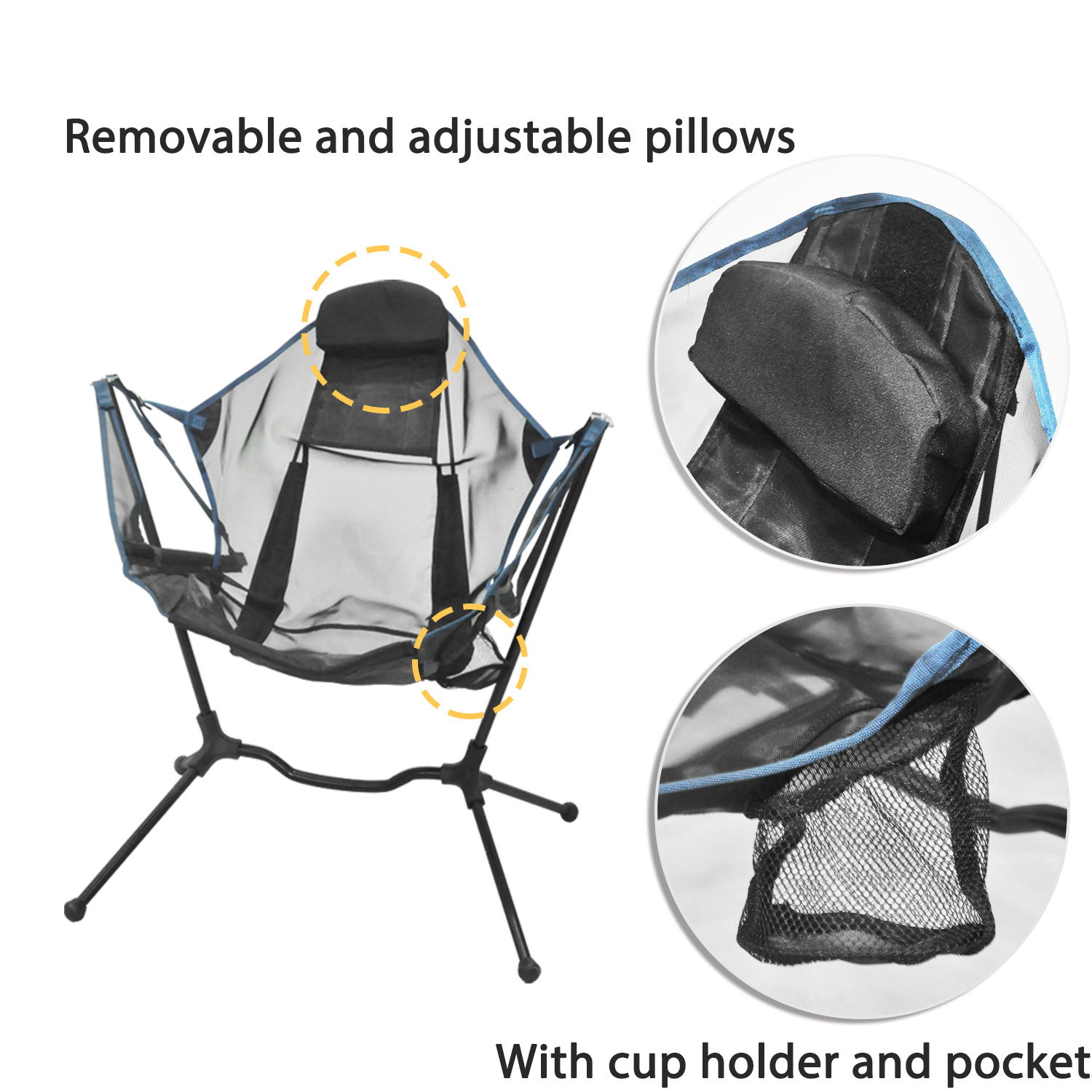 Custom Logo Outdoor Portable B - Outdoor Camping Recliner recensione e prezzo