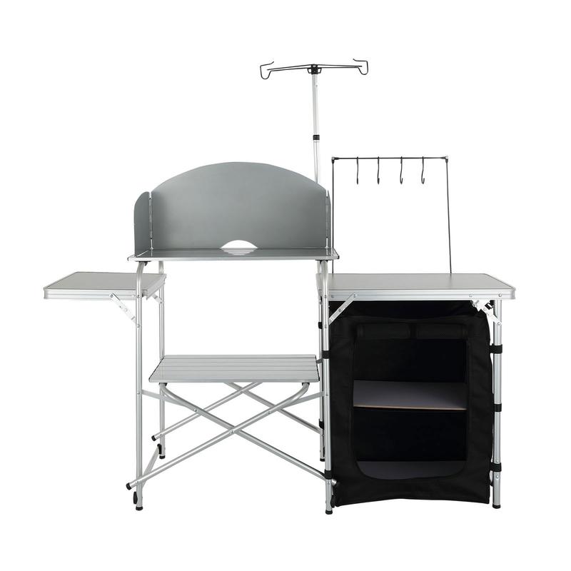 Camping Kitchen Table, Folding - Outdoor Camping Kitchen Setup recensione e prezzo