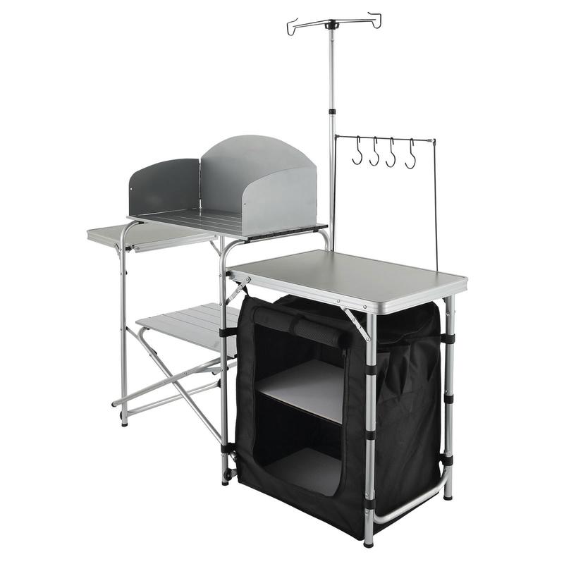 Camping Kitchen Table, Folding - Outdoor Camping Kitchen Setup recensione e prezzo