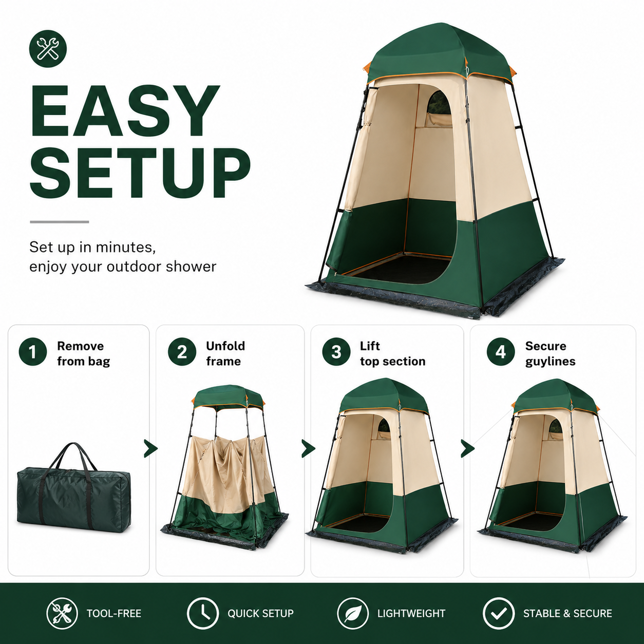Portable Shower Tent Outdoor P - Outdoor Camping Toilet Tent recensione e prezzo
