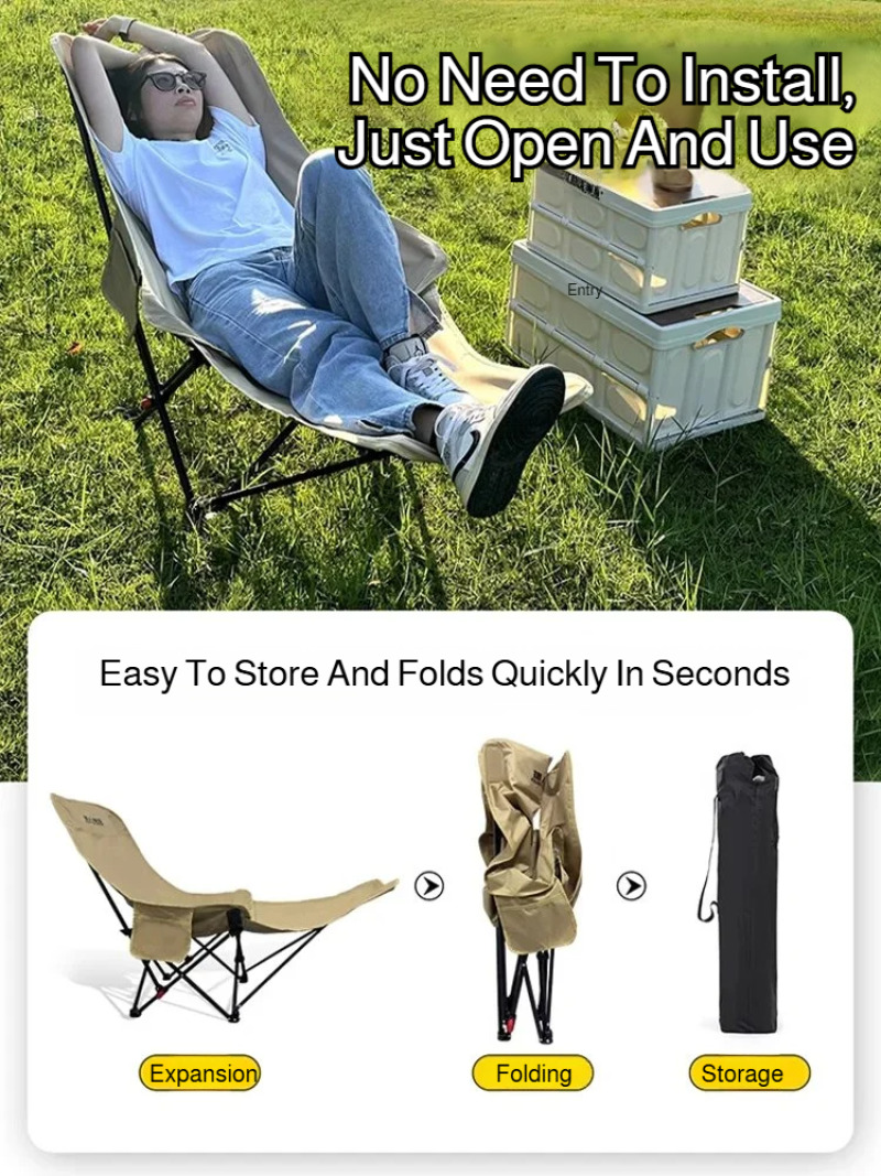 Portable Folding Recliner Beac - Outdoor Camping Recliner recensione e prezzo