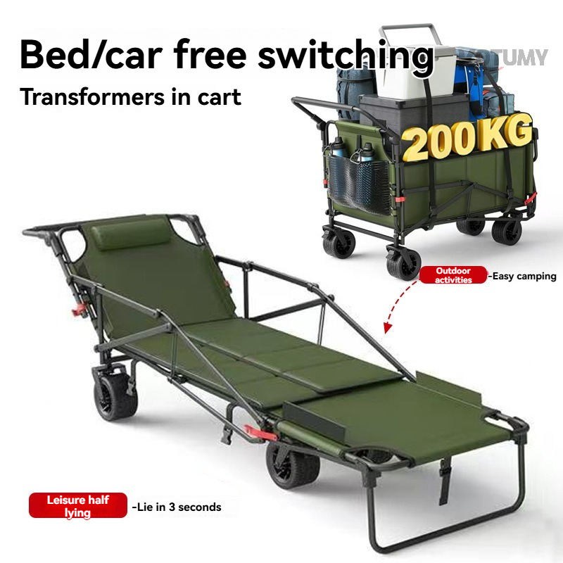 Foldable Camping Wagon with Ta - Outdoor Camping Recliner recensione e prezzo