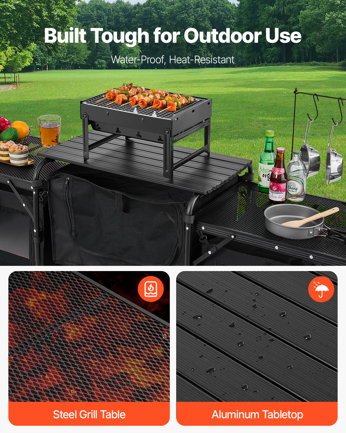 SucceBuy Camping Kitchen Table - Outdoor Camping Kitchen Setup recensione e prezzo