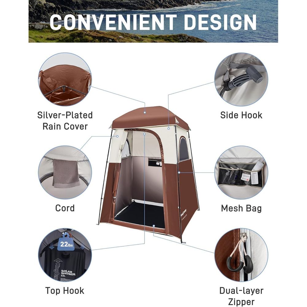 Portable Outdoor Camping Showe - Outdoor Camping Toilet Tent recensione e prezzo