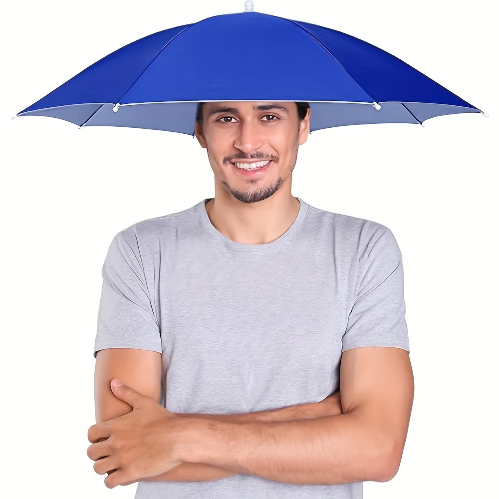 Elastic Headband Umbrella Hat, - Outdoor Camping Umbrella recensione e prezzo