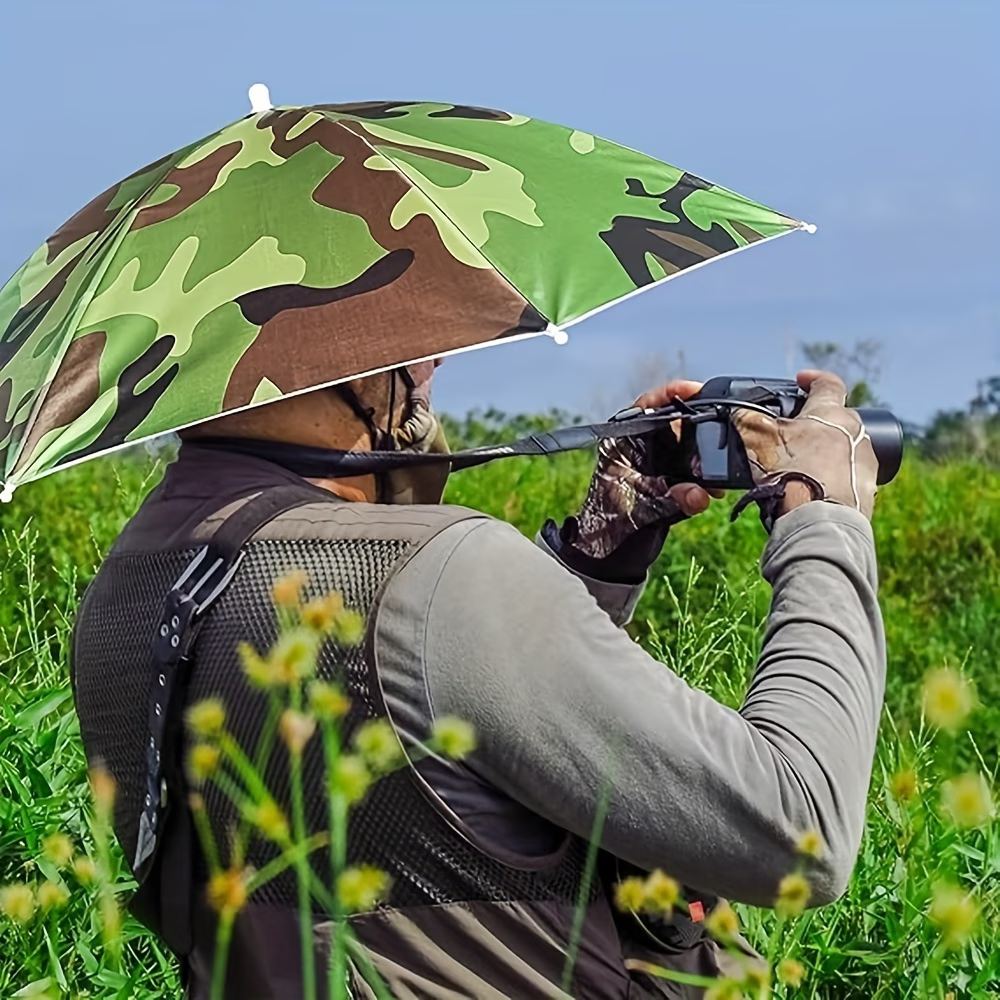 Elastic Headband Umbrella Hat, - Outdoor Camping Umbrella recensione e prezzo