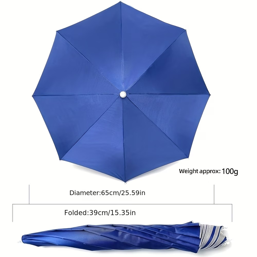 Elastic Headband Umbrella Hat, - Outdoor Camping Umbrella recensione e prezzo