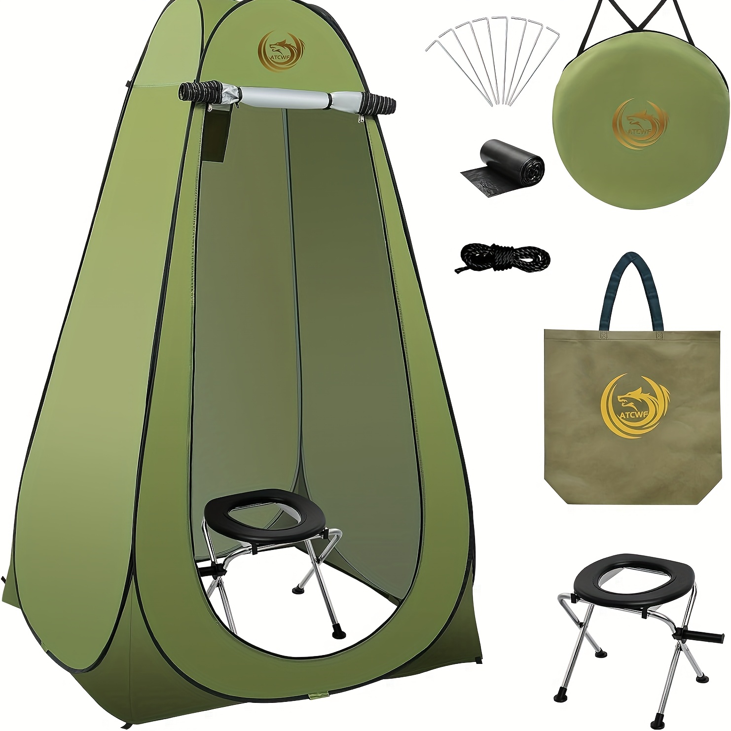 Portable Toilet Tent Kit For A - Outdoor Camping Toilet Tent recensione e prezzo