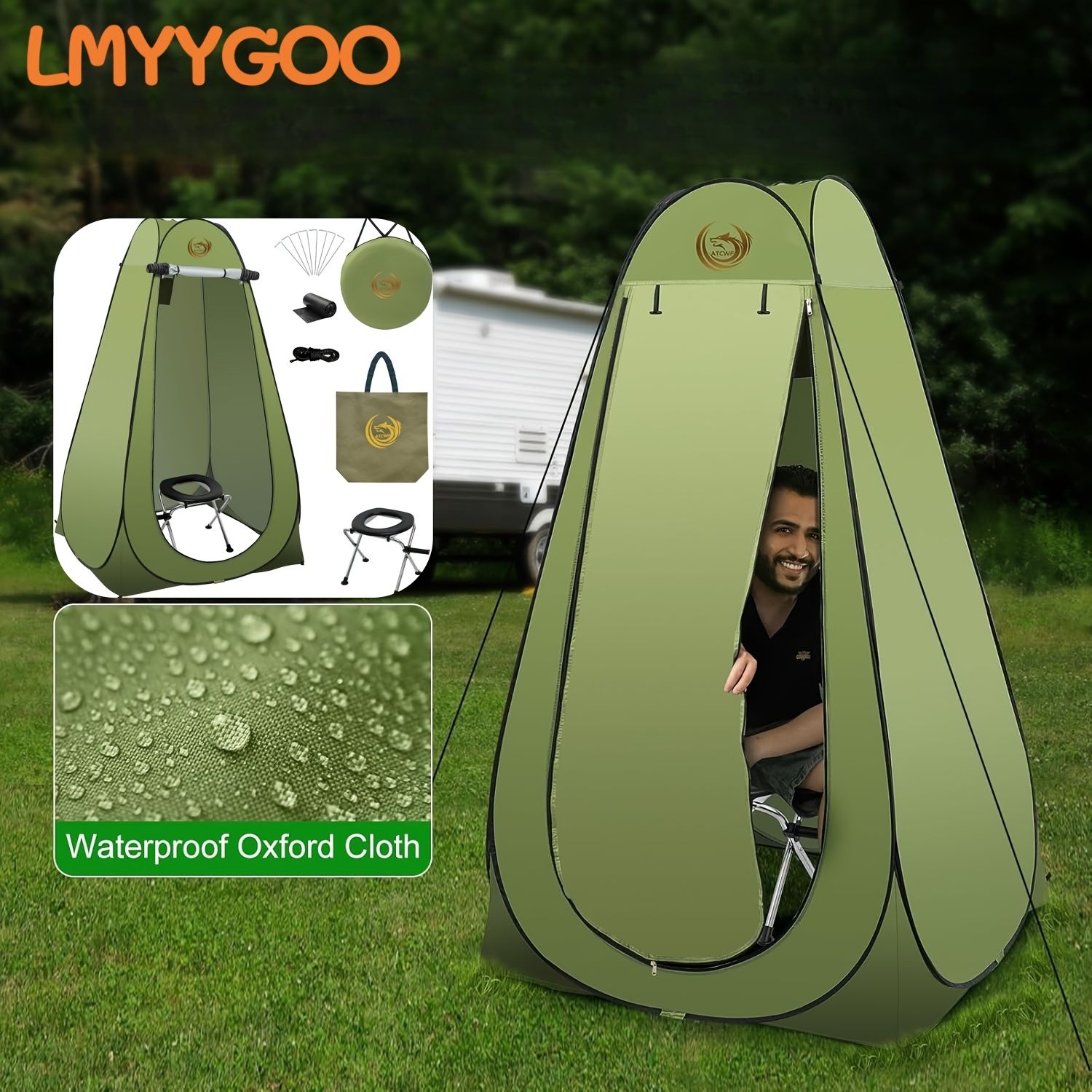 Portable Toilet Tent Kit For A - Outdoor Camping Toilet Tent recensione e prezzo