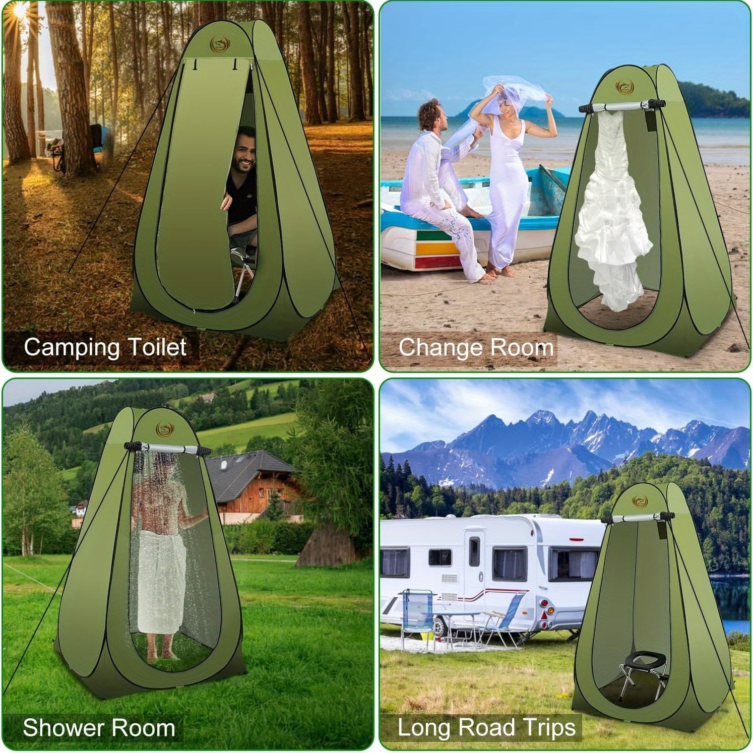 Portable Toilet Tent Kit For A - Outdoor Camping Toilet Tent recensione e prezzo