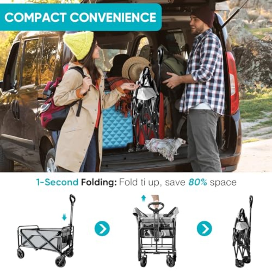 Collapsible Foldable Wagon, Be - Outdoor Camping Shop recensione e prezzo