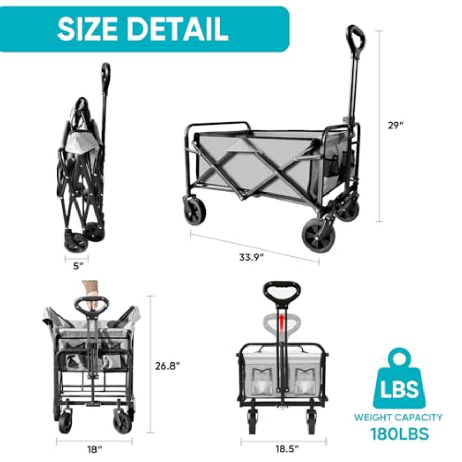 Collapsible Foldable Wagon, Be - Outdoor Camping Shop recensione e prezzo