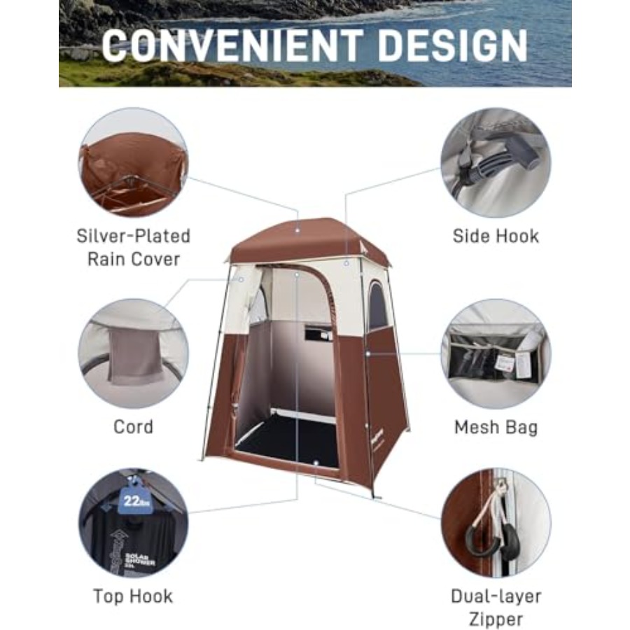 Shower Tent for outdoor campin - Outdoor Camping Toilet Tent recensione e prezzo