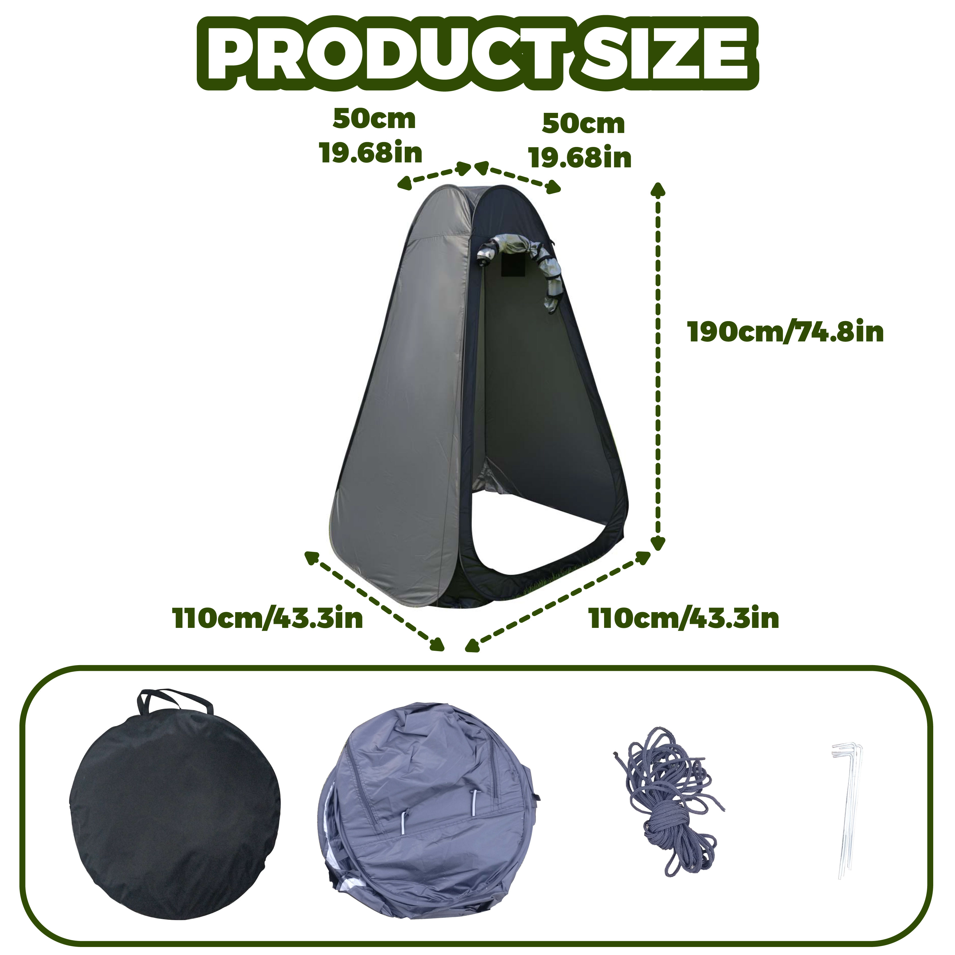 Portable Pop-Up Privacy Tent O - Outdoor Camping Toilet Tent recensione e prezzo
