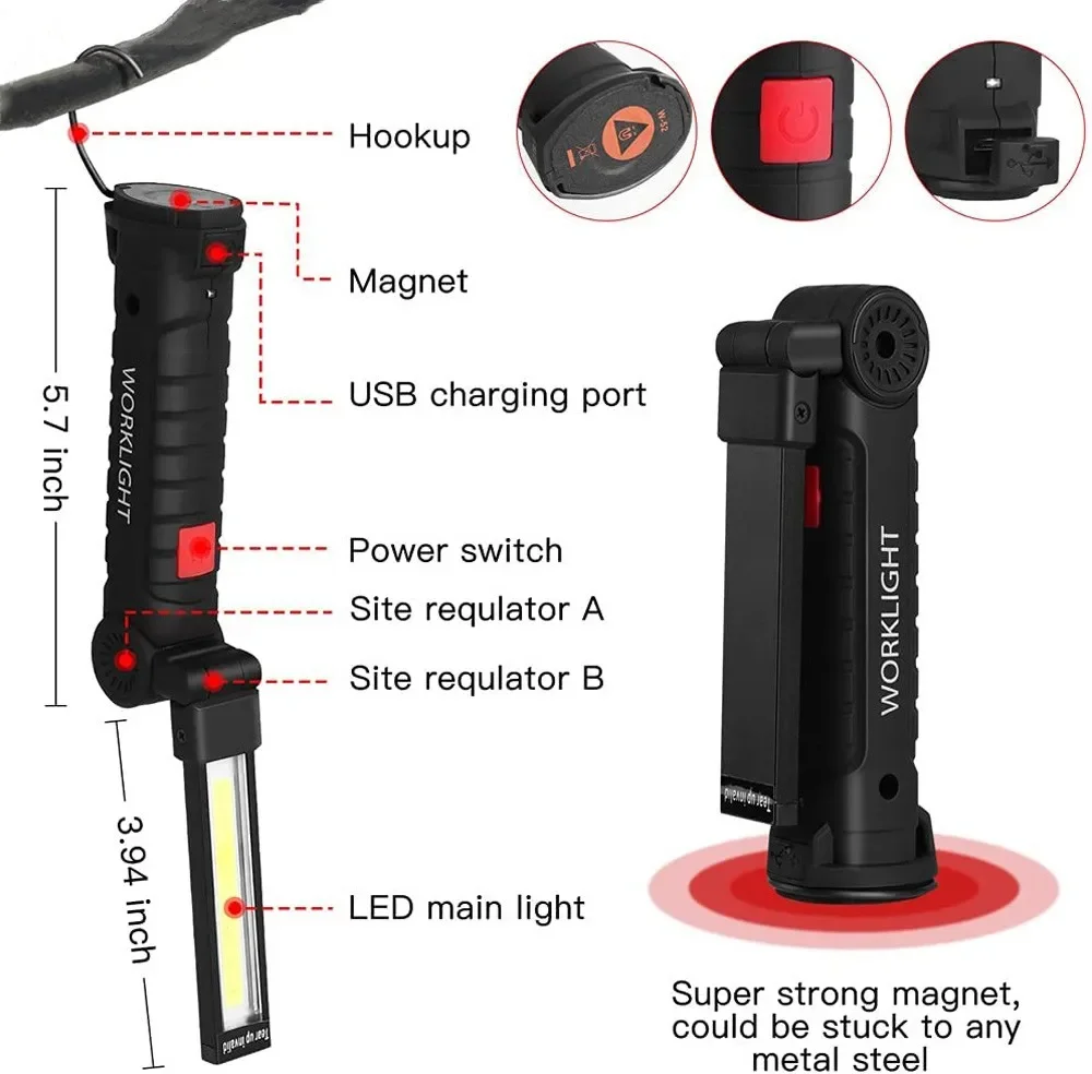 Portable COB LED Flashlight US - Camping Lantern recensione e prezzo
