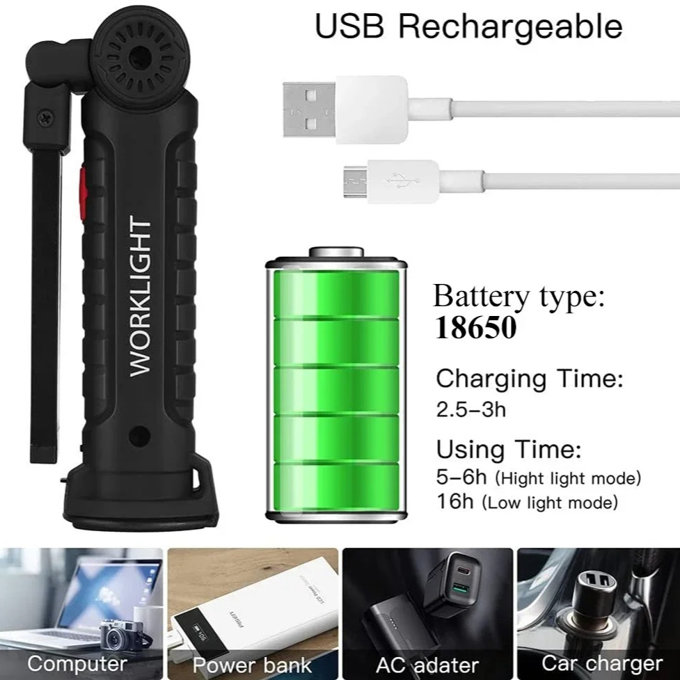 Portable COB LED Flashlight US - Camping Lantern recensione e prezzo
