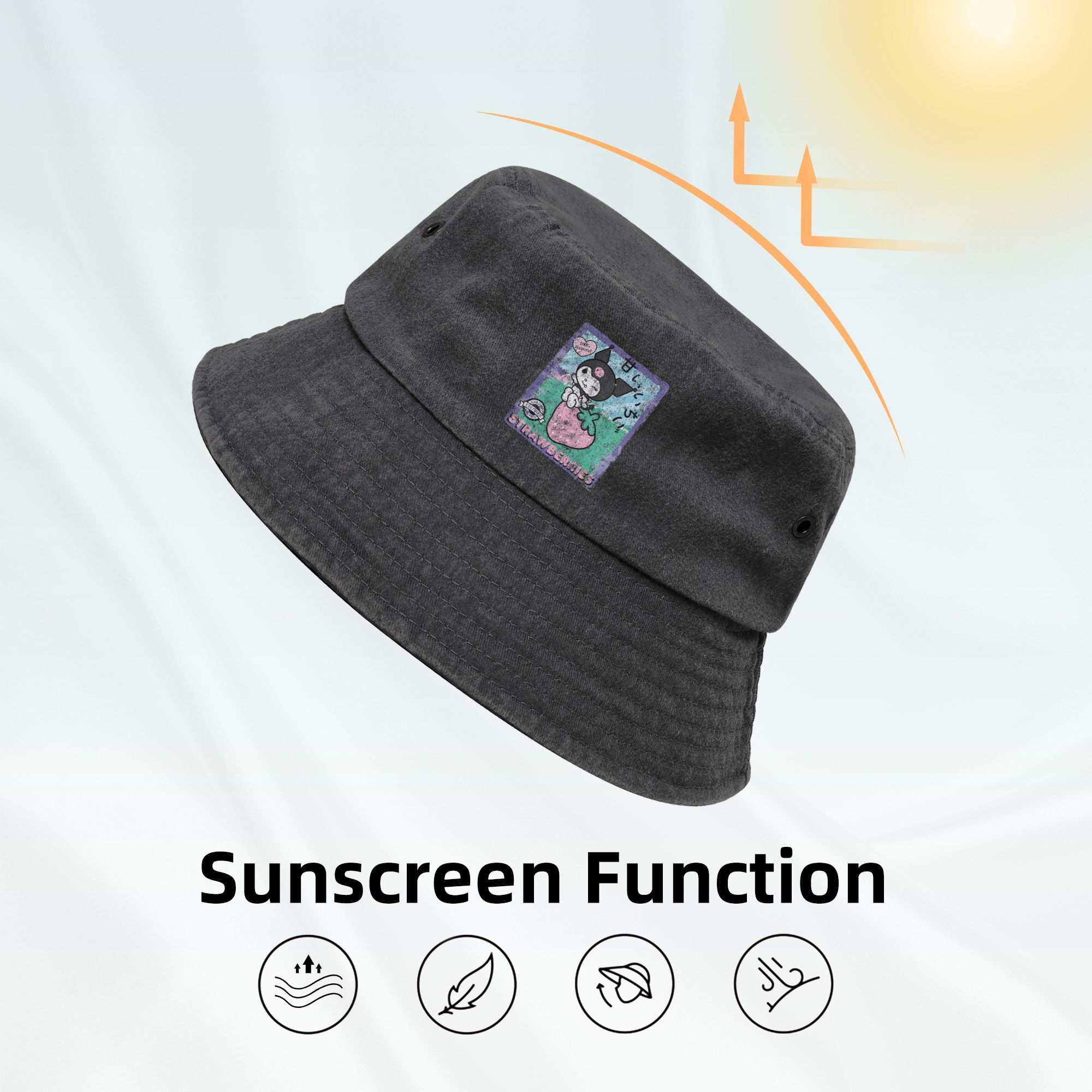 Woman Bucket Hat Kuromi Strawb - Outdoor Camping Ideas For Adults recensione e prezzo