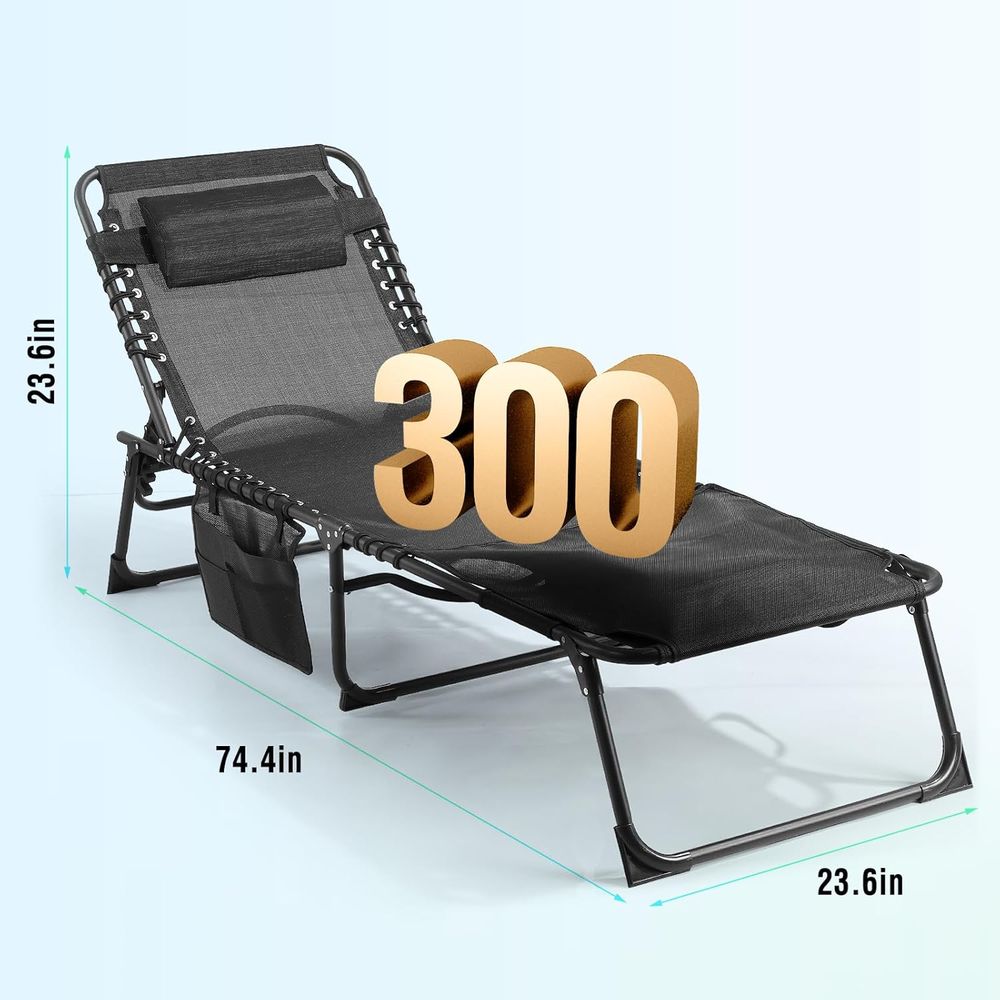 Outdoor Lounge Chair with 5-Po - Outdoor Camping Recliner recensione e prezzo