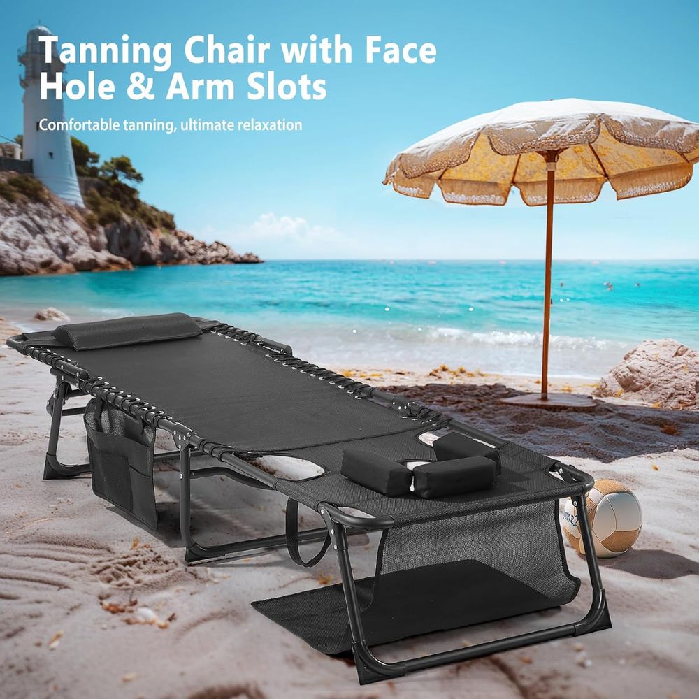 Outdoor Lounge Chair with 5-Po - Outdoor Camping Recliner recensione e prezzo