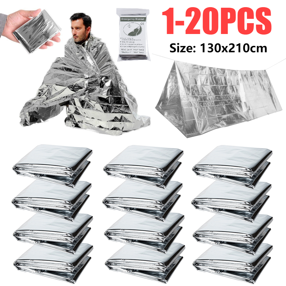 1-10PCS Emergency Thermal Blan - Outdoor Camping Carpet recensione e prezzo