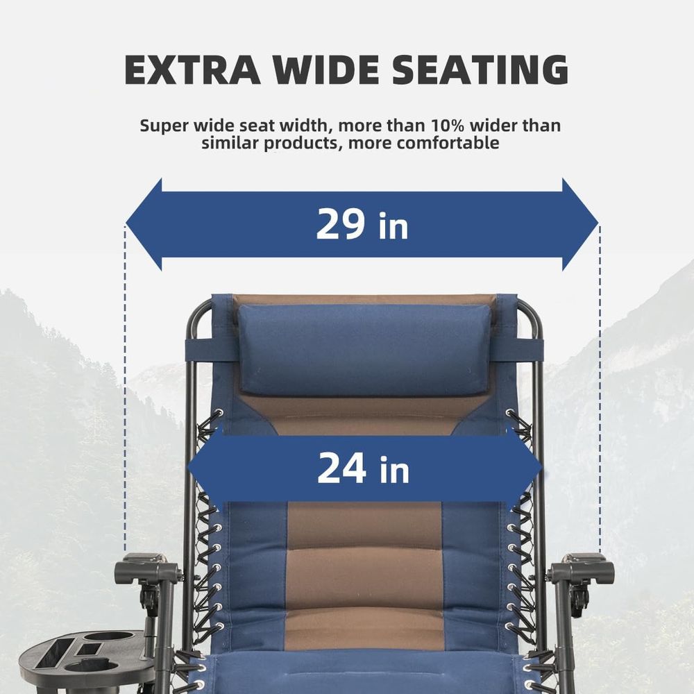 Oversized Padded Recliner Chai - Outdoor Camping Recliner recensione e prezzo