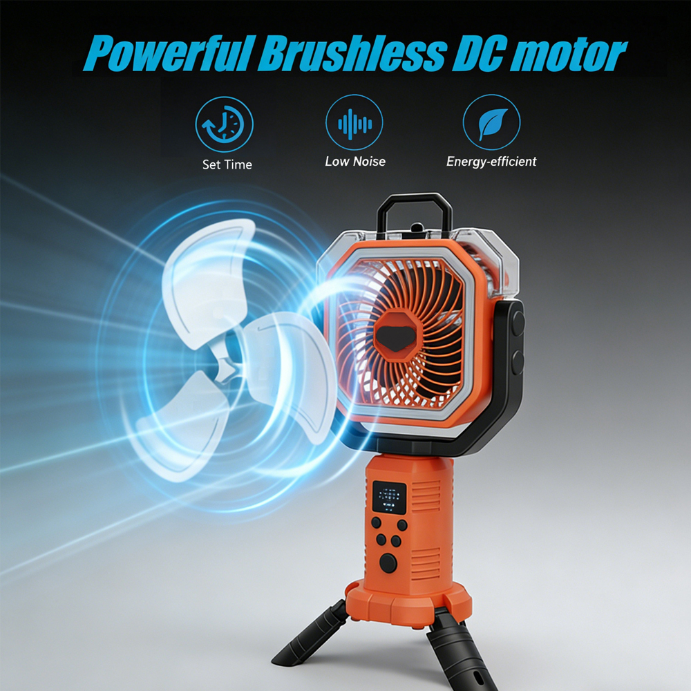 30000mAh Cooling Floor Fan wit - Outdoor Camping Fans recensione e prezzo