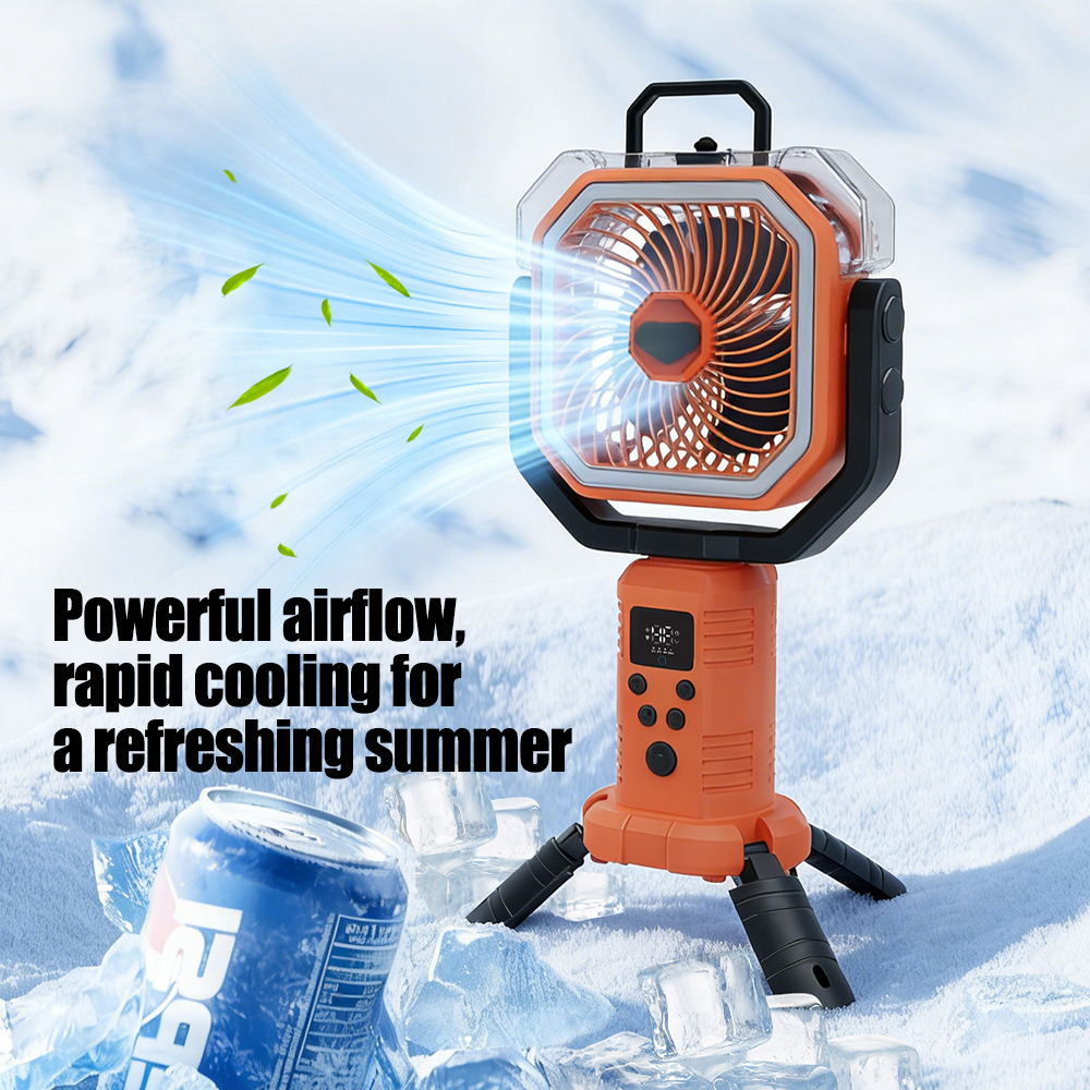 30000mAh Cooling Floor Fan wit - Outdoor Camping Fans recensione e prezzo