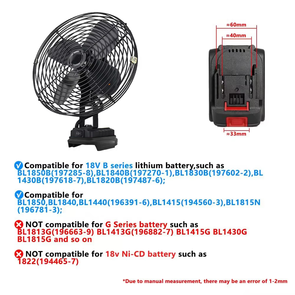 6/8In Camping Fan Outdoor Fish - Outdoor Camping Fans recensione e prezzo