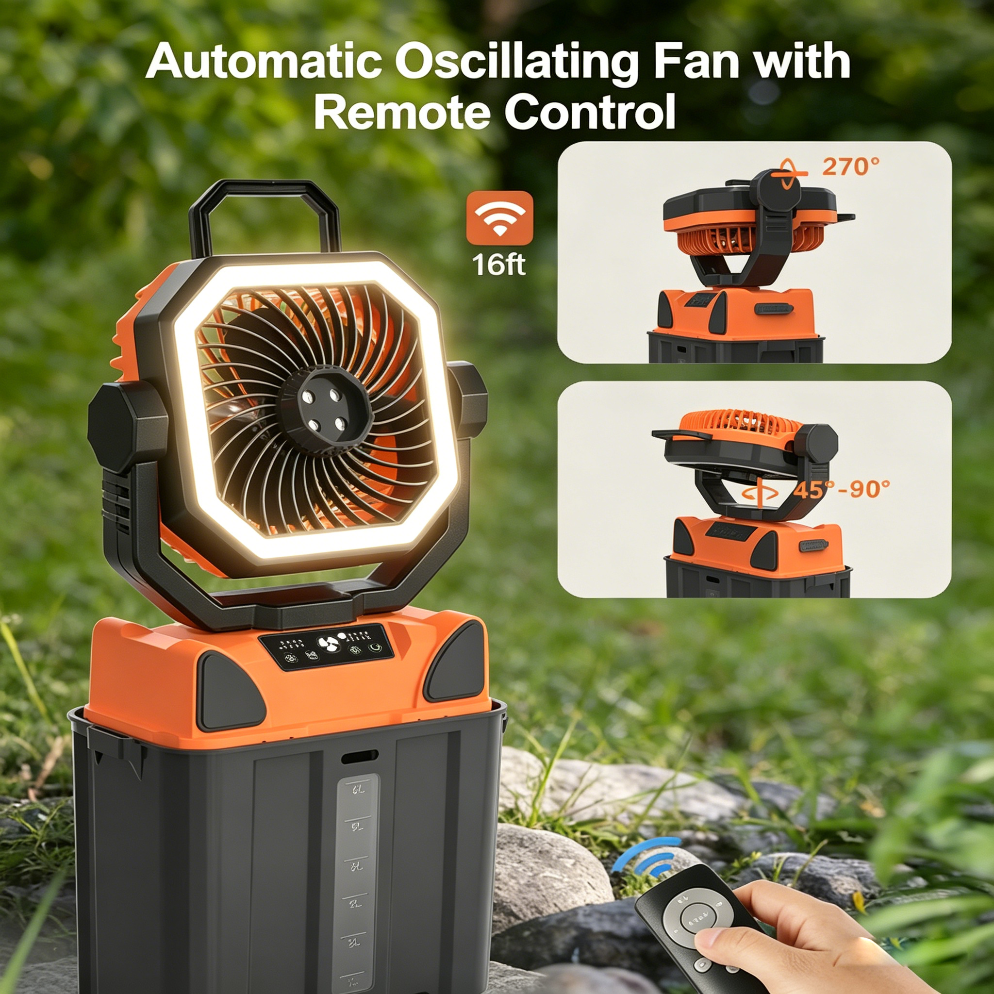 30000mAh Spray Camping Fan wit - Outdoor Camping Fans recensione e prezzo