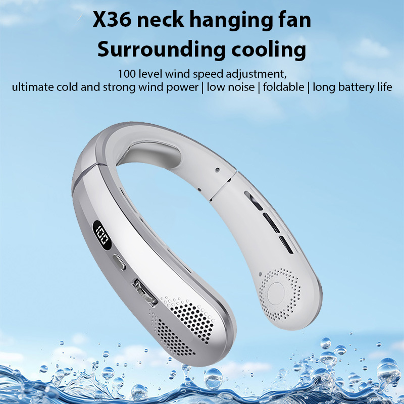 Hanging Neck Fan Portable Rech - Outdoor Camping Fans recensione e prezzo