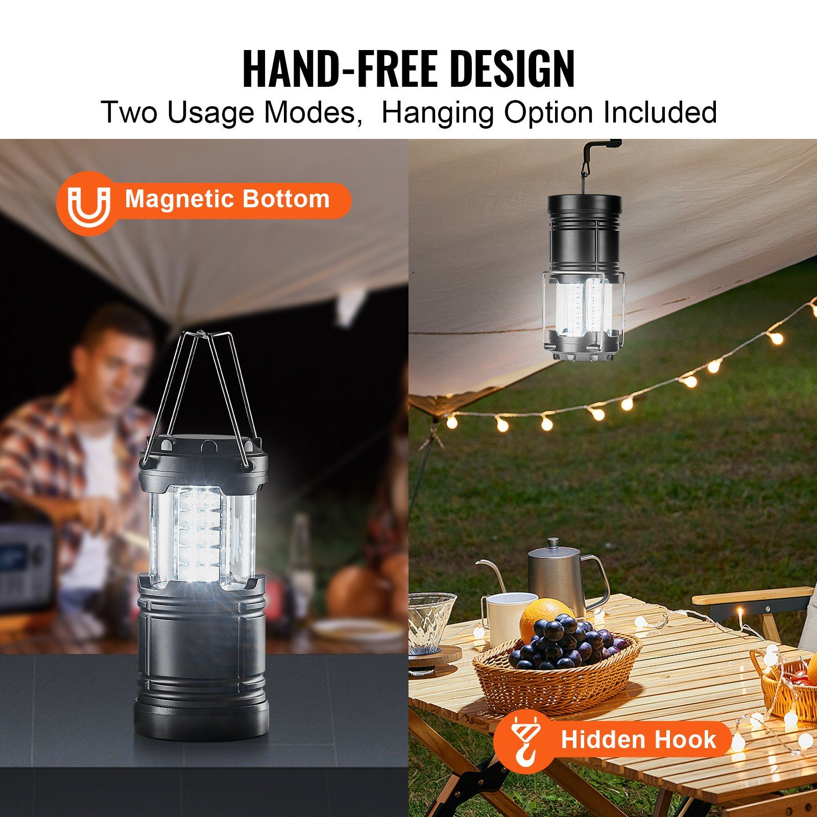 Set of 4 Collapsible LED Campi - Camping Lantern recensione e prezzo