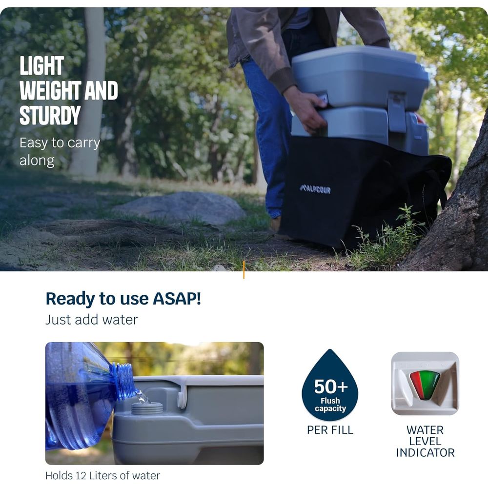 Portable Toilet – Compact Indo - Camping Outdoor Or Indoor recensione e prezzo