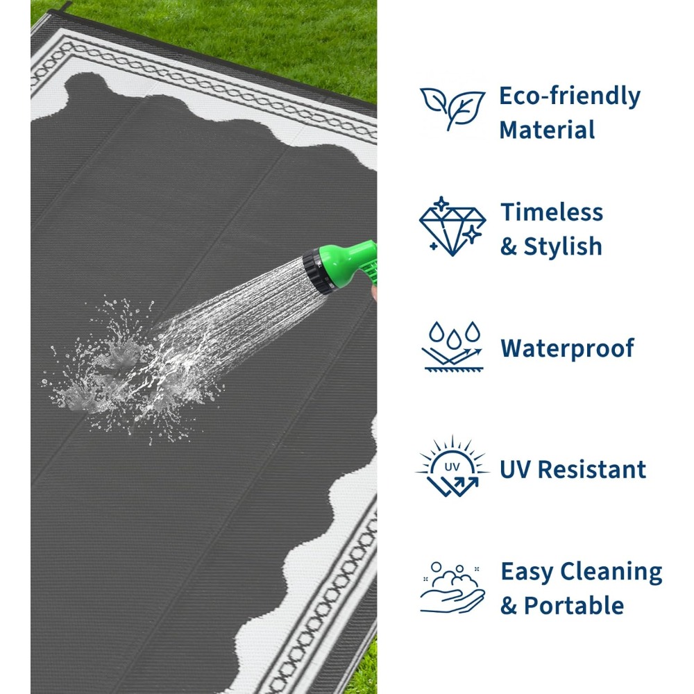10x14 Outdoor Rug Reversible W - Outdoor Camping Carpet recensione e prezzo