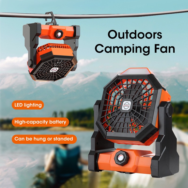 10000mAh Camping Fan with LED  - Outdoor Camping Fans recensione e prezzo