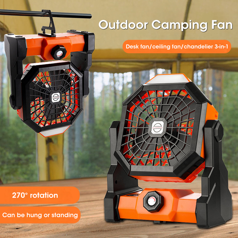 10000mAh Camping Fan with LED  - Outdoor Camping Fans recensione e prezzo