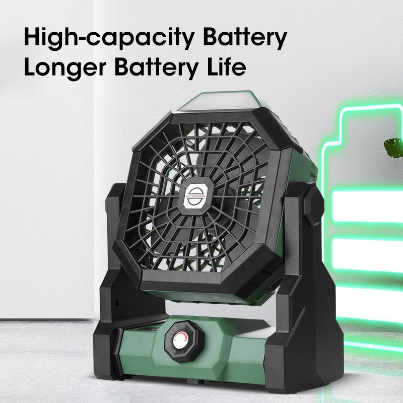 10000mAh Camping Fan with LED  - Outdoor Camping Fans recensione e prezzo