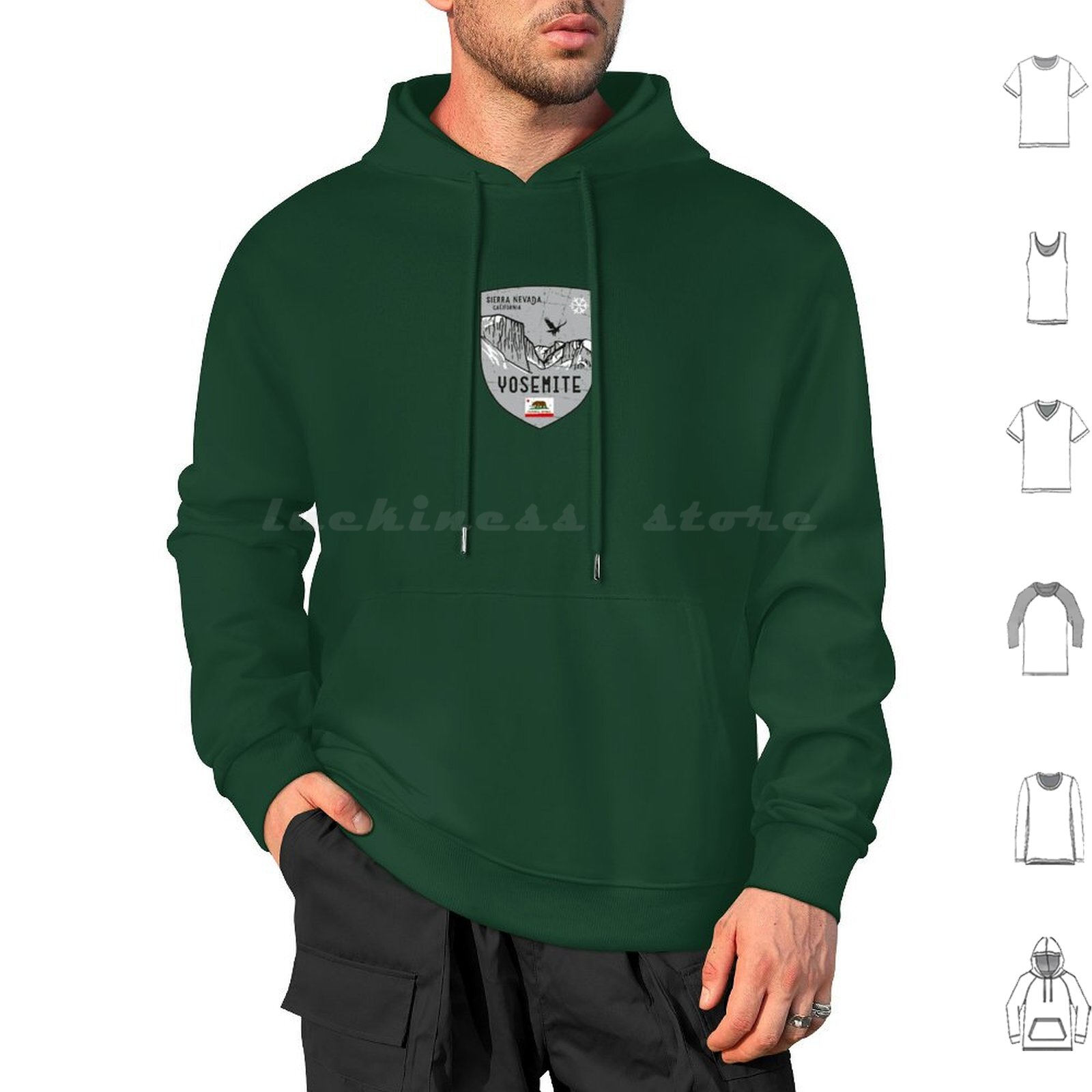 Yosemite California Emblem Hoo - Outdoor Camping Yosemite recensione e prezzo