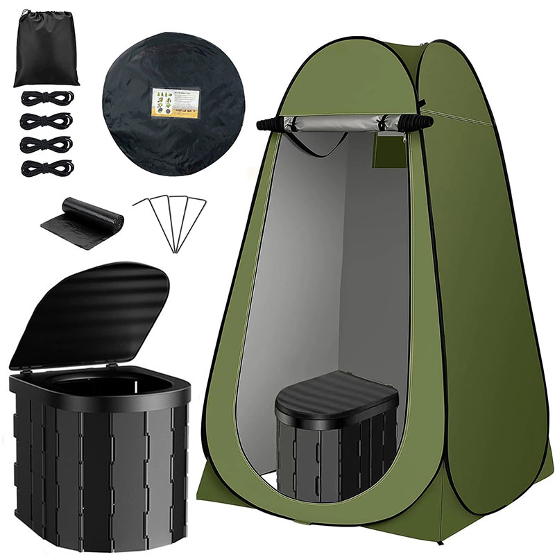 ‌Portable Pop-Up Toilet Tent P - Outdoor Camping Toilet Tent recensione e prezzo