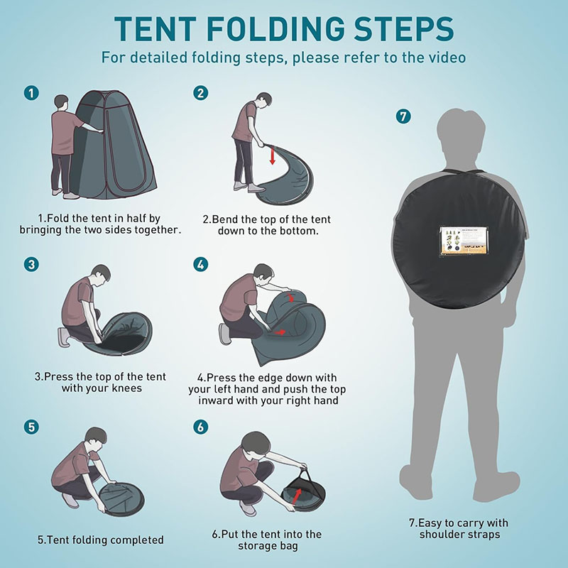 ‌Portable Pop-Up Toilet Tent P - Outdoor Camping Toilet Tent recensione e prezzo