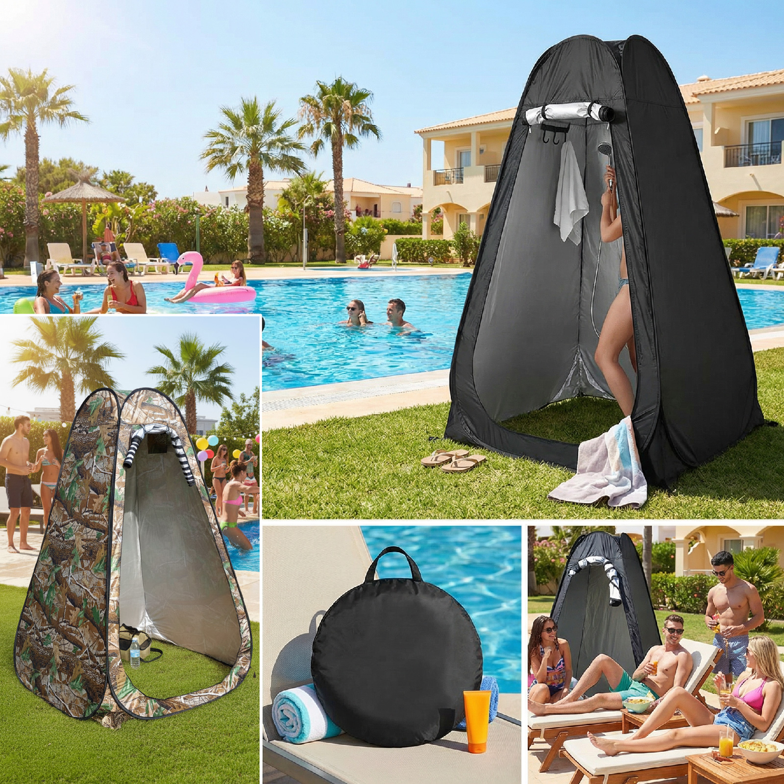 Portable Pop-Up Privacy Tent f - Outdoor Camping Toilet Tent recensione e prezzo