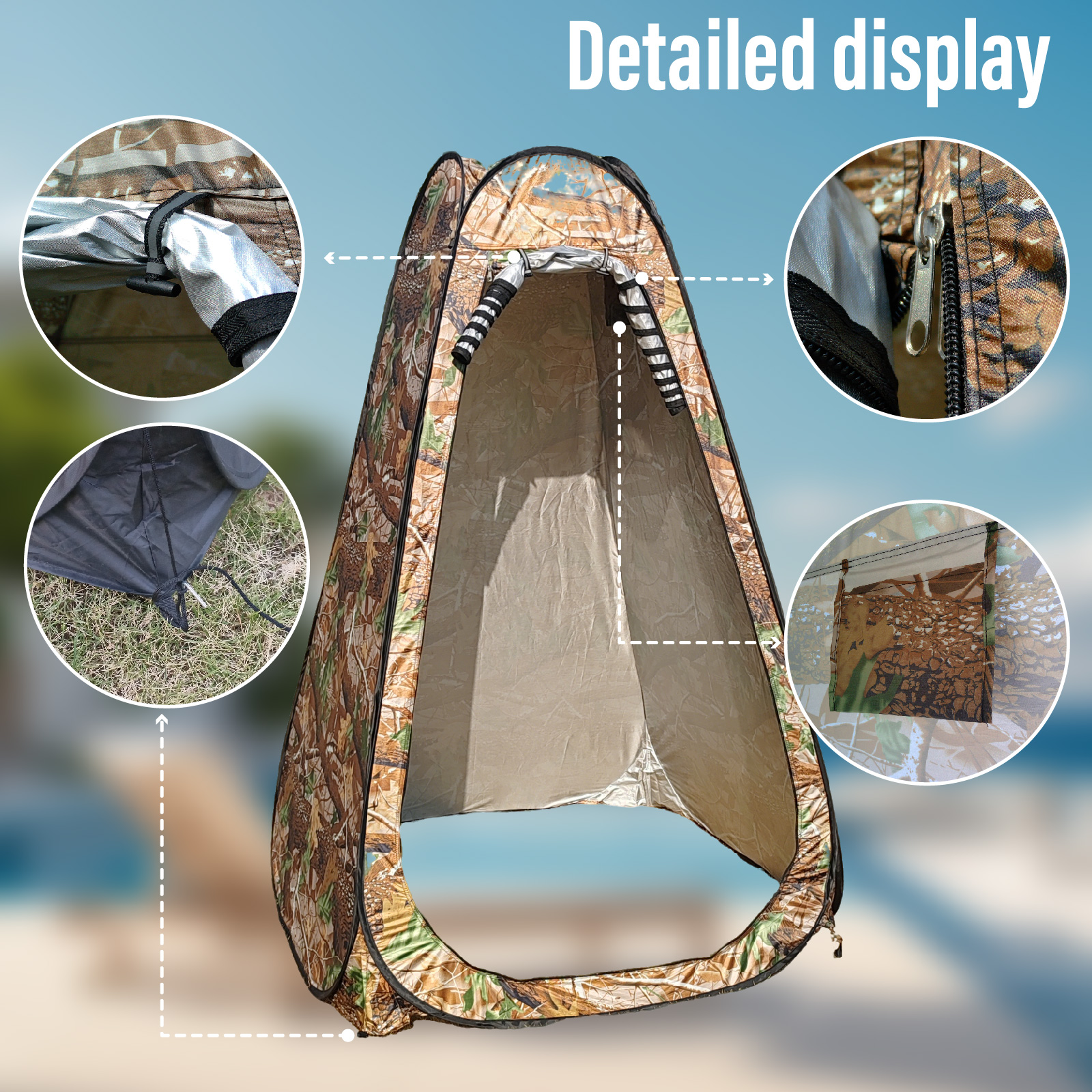 Portable Pop-Up Privacy Tent f - Outdoor Camping Toilet Tent recensione e prezzo