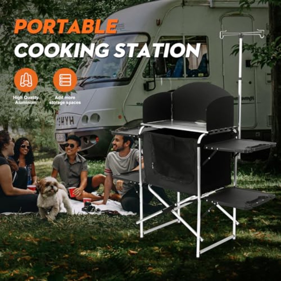Camping Kitchen Table for Outd - Outdoor Camping Kitchen Setup recensione e prezzo